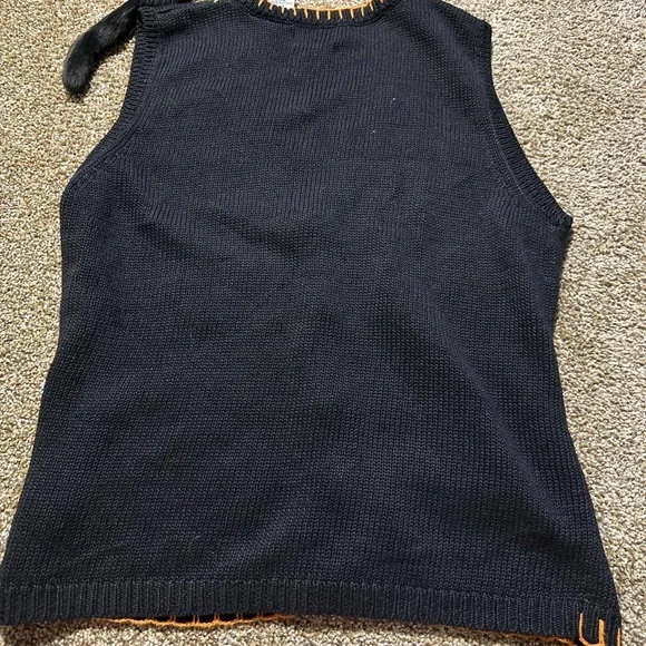 American Vintage Black and Orange Halloween Cardigan - Picture 2 of 3